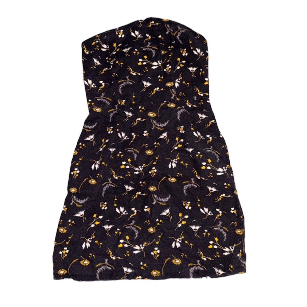 Floral Urban Outfitters Strapless Dress